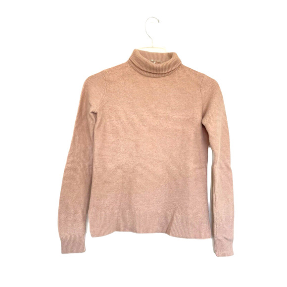 Equipment Chandler Wool Blend Turtleneck Sweater Size XS Peach Soft Cozy Modest - Picture 10 of 10